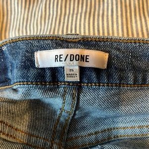 Re/done Comfort Stretch High Rise Ankle Crop size 25